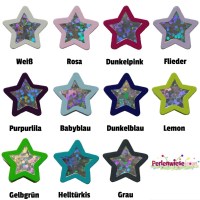 Motivperle Holz Glitzerstern